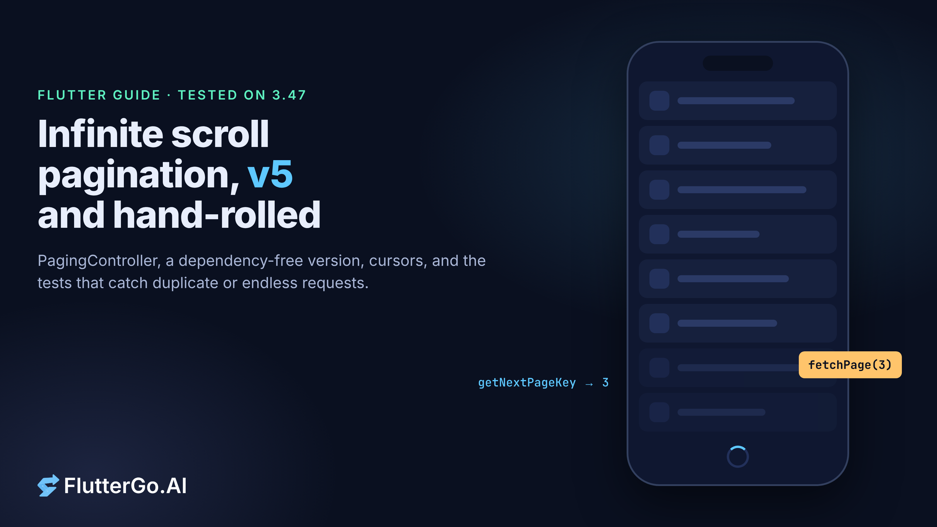 Flutter Infinite Scroll Pagination: The v5 Package and a Hand-Rolled Version